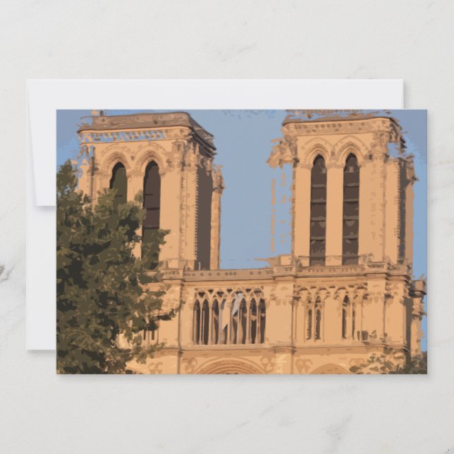 Notre Dame Paris card (blank) (Front)