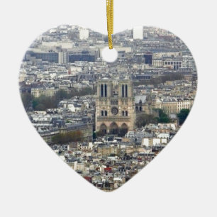 Notre Dame Paris France Ceramic Tree Decoration