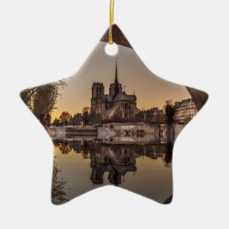 Notre-Dame, PAris, France Ceramic Tree Decoration