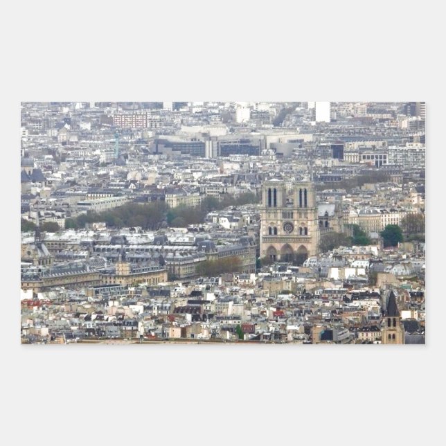 Notre Dame Paris France Rectangular Sticker (Front)