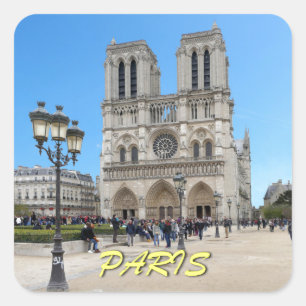 Notre Dame PARIS Square Sticker