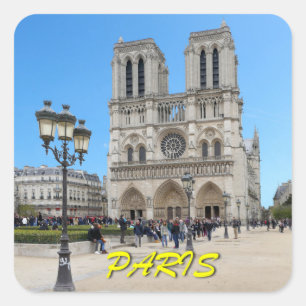 Notre Dame PARIS Square Sticker