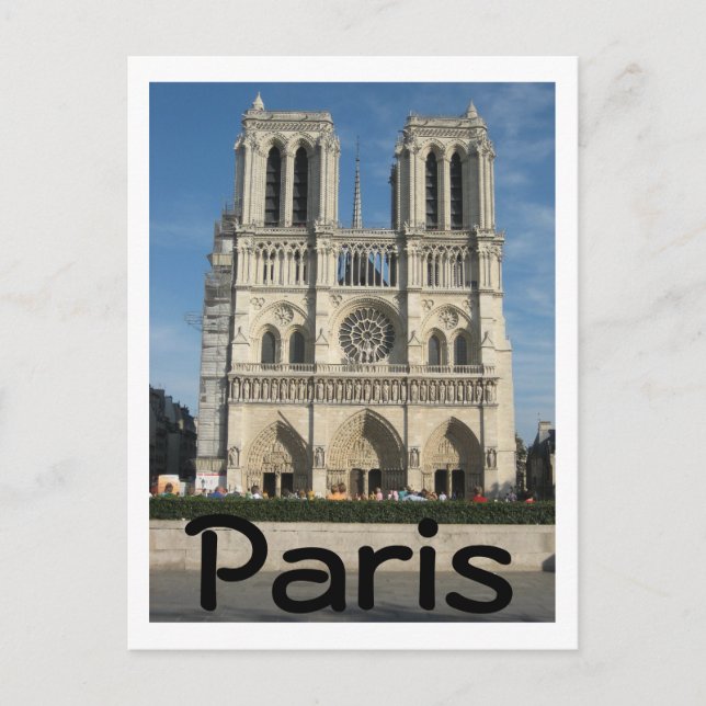 Notre Dame Postcard (Front)