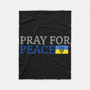 Notre Dame Pray For Peace Fleece Blanket