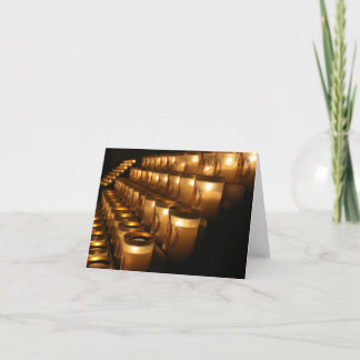 Notre Dame Prayer Candles Card