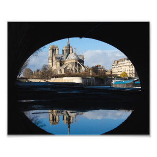 Notre Dame Reflections Photo Print
