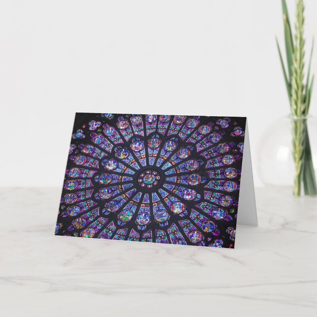 Notre Dame Rose Window Card (Front)