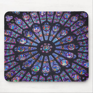 Notre Dame Rose Window Mouse Mat