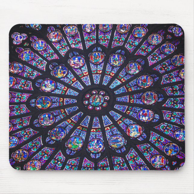 Notre Dame Rose Window Mouse Mat (Front)