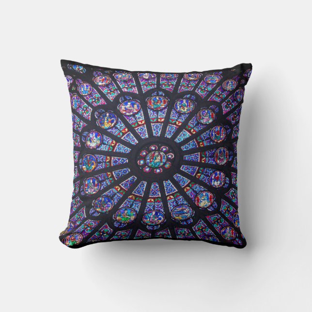 Notre Dame Rose Window Pillow (Front)