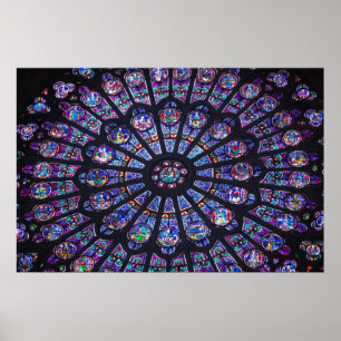 Notre Dame Rose Window Poster