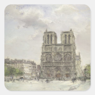 Notre Dame Square Sticker