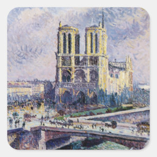Notre Dame Square Sticker