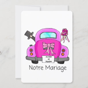Notre Mariage - french wedding invitation