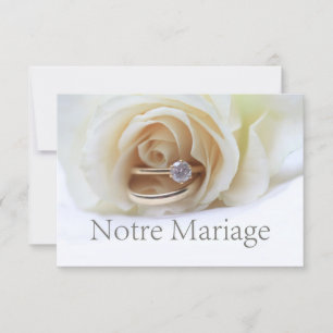 Notre Mariage - french wedding invitation