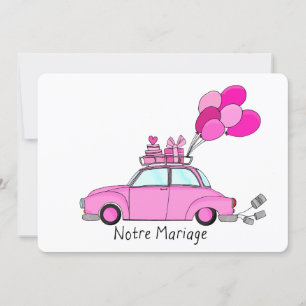 Notre Mariage - french wedding invitation