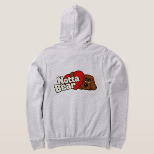 Notta Bear Retro Pound Puppy Style Logo Brown Hoodie
