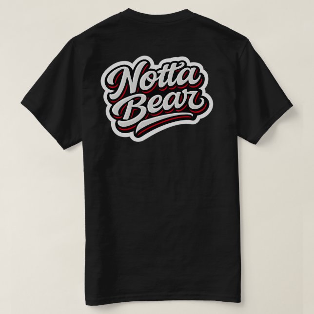 Notta Bear Script Sport Style Logo T-Shirt (Design Back)