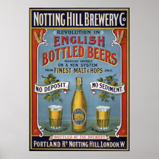 Notting Hill Brewery Co, 1899 Poster