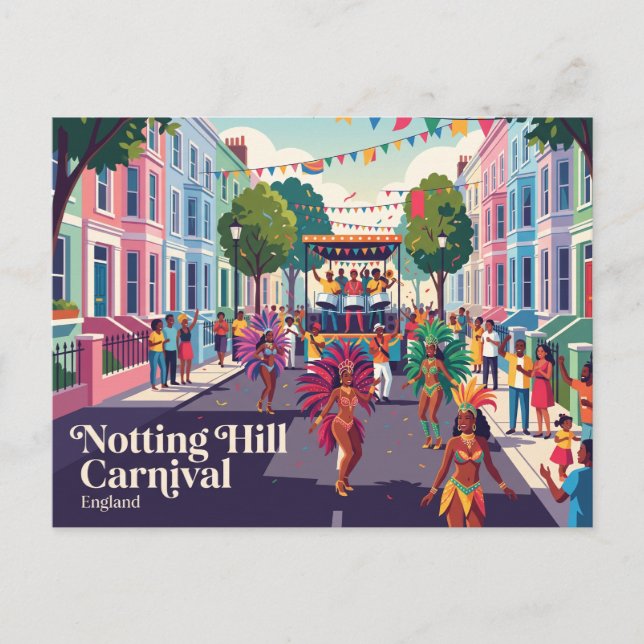 Notting Hill Carnival England Postcard (Front)