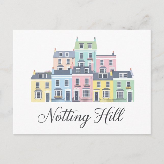 Notting Hill London Holiday Postcard (Front)