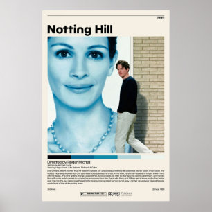 Notting Hill  Roger Michell Minimalist Movie Vinta Poster