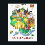 Nottingham city, houses, Great Britain, vintage Postcard<br><div class="desc">Perfect image for your new print design. It could be a nice present or "final touch" for decorating home.</div>