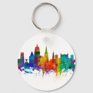 Nottingham England Skyline Key Ring