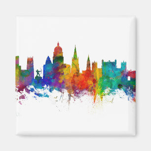 Nottingham England Skyline Magnet