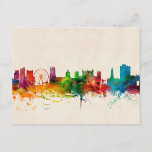 Nottingham England Skyline Postcard