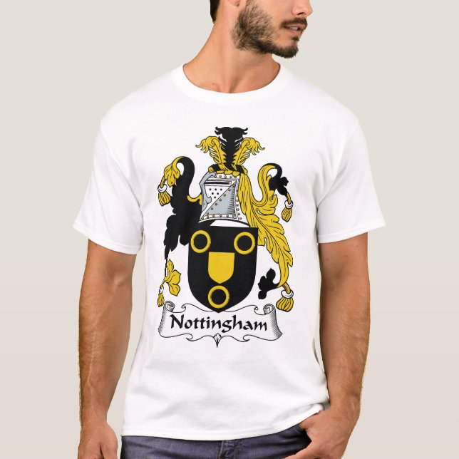 Nottingham Family Crest T-Shirt (Front)