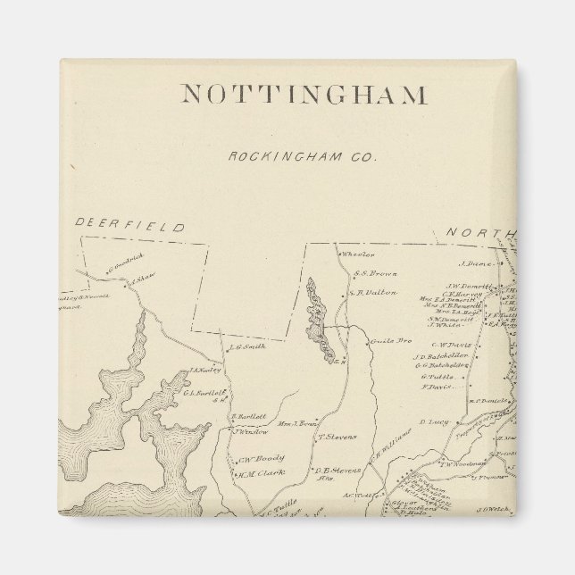 Nottingham, Rockingham Co Magnet (Front)