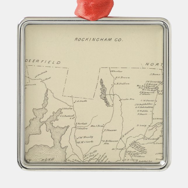 Nottingham, Rockingham Co Metal Tree Decoration (Front)