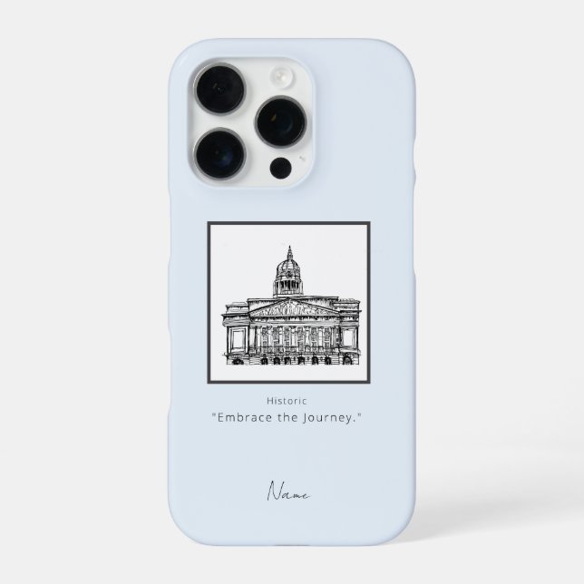 Nottingham Tone Sketch iphone case  (Back)