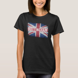 Nottingham United Kingdom British Flag Vintage UK T-Shirt