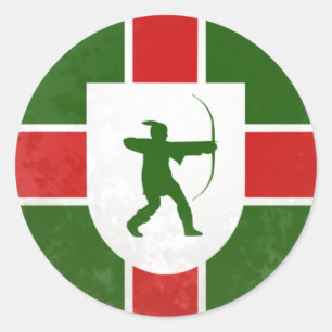 Nottinghamshire Classic Round Sticker