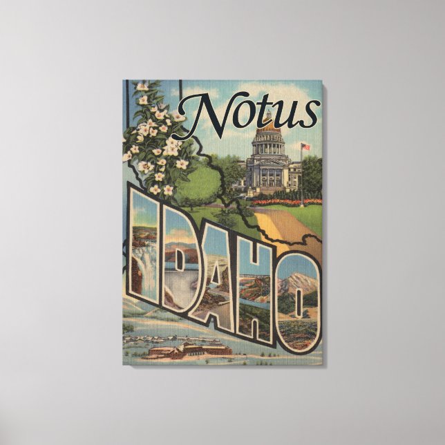Notus, IdahoLarge Letter ScenesNotus, ID Canvas Print (Front)