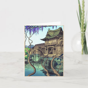 Nouet Noel Kameido shin hanga japanese scenery Holiday Card