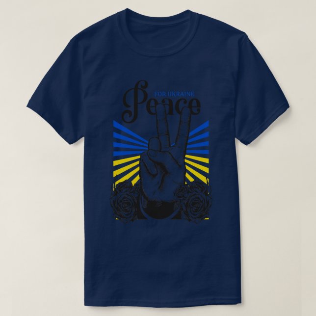 NoUkriane Flag Peace For Ukraine T-Shirt (Design Front)
