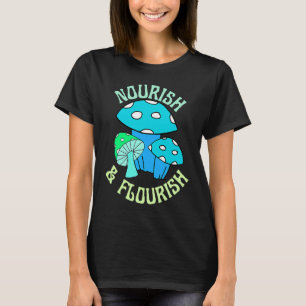 Nourish & Flourish Trippy Psychedelic Aesthetic Mu T-Shirt