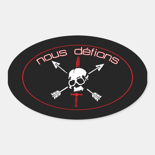 Nous Defions Oval Sticker (Front)