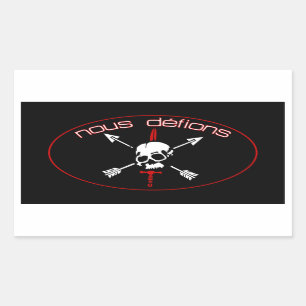 Nous Defions Rectangular Sticker