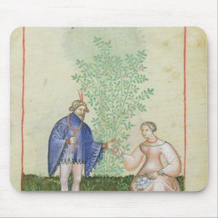 Nouv Acq LatRoses, from 'Tacuinum Sanitatis' Mouse Mat