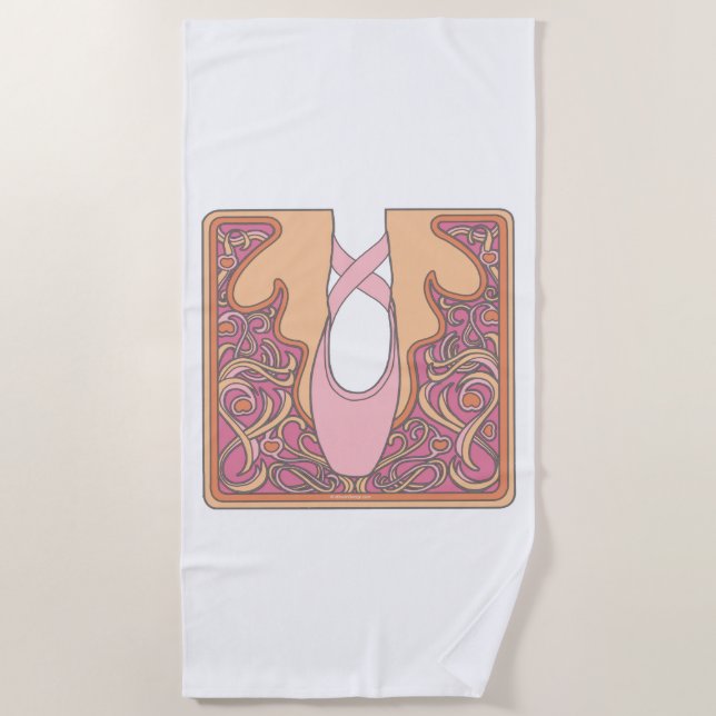 Nouveau Ballet Beach Towel (Front)