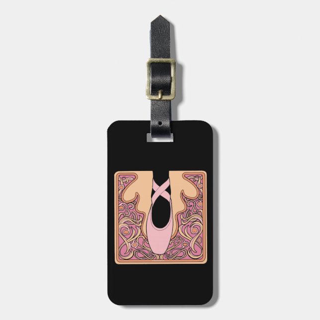Nouveau Ballet Luggage Tag (Front Vertical)