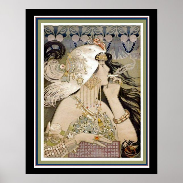 Nouveau Cigarette Ad by Manuel Orazi 16 x 20 Poster (Front)