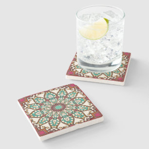 Nouveau Desert Flower Stone Coaster
