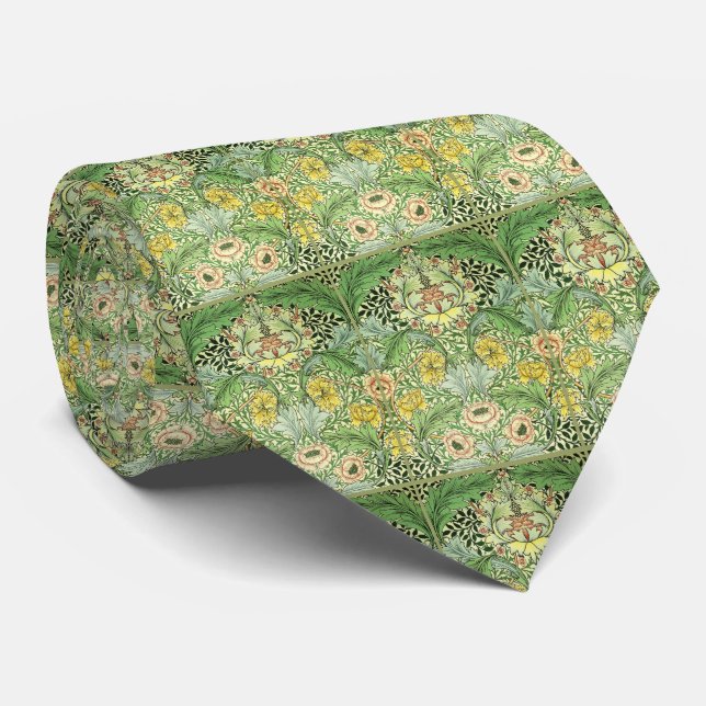Nouveau Flowers Pattern Tie (Rolled)