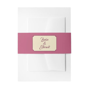 Nouveau frame - Belly band Invitation Belly Band
