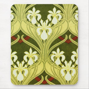 Nouveau in Spring Green Mouse Mat